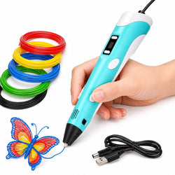 3D Printing Pen with 3 PLA Filaments