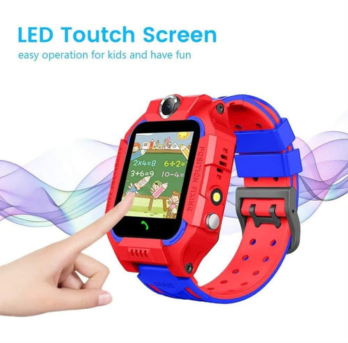 4G Kids Smartwatch GPS Tracker Touch Screen Water Resistant IP67 SOS Alaram 2 Way Voice Chat with Flash Light HD Selfie Camera 14 Puzzle Games Music