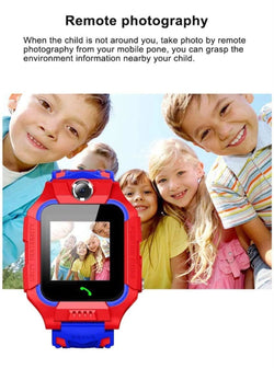 4G Kids Smartwatch GPS Tracker Touch Screen Water Resistant IP67 SOS Alaram 2 Way Voice Chat with Flash Light HD Selfie Camera 14 Puzzle Games Music